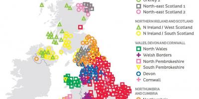 Mapa genético de gran Bretaña