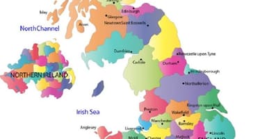 Mapa detallado de reino unido