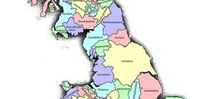 Reino unido de Gran Bretaña mapa